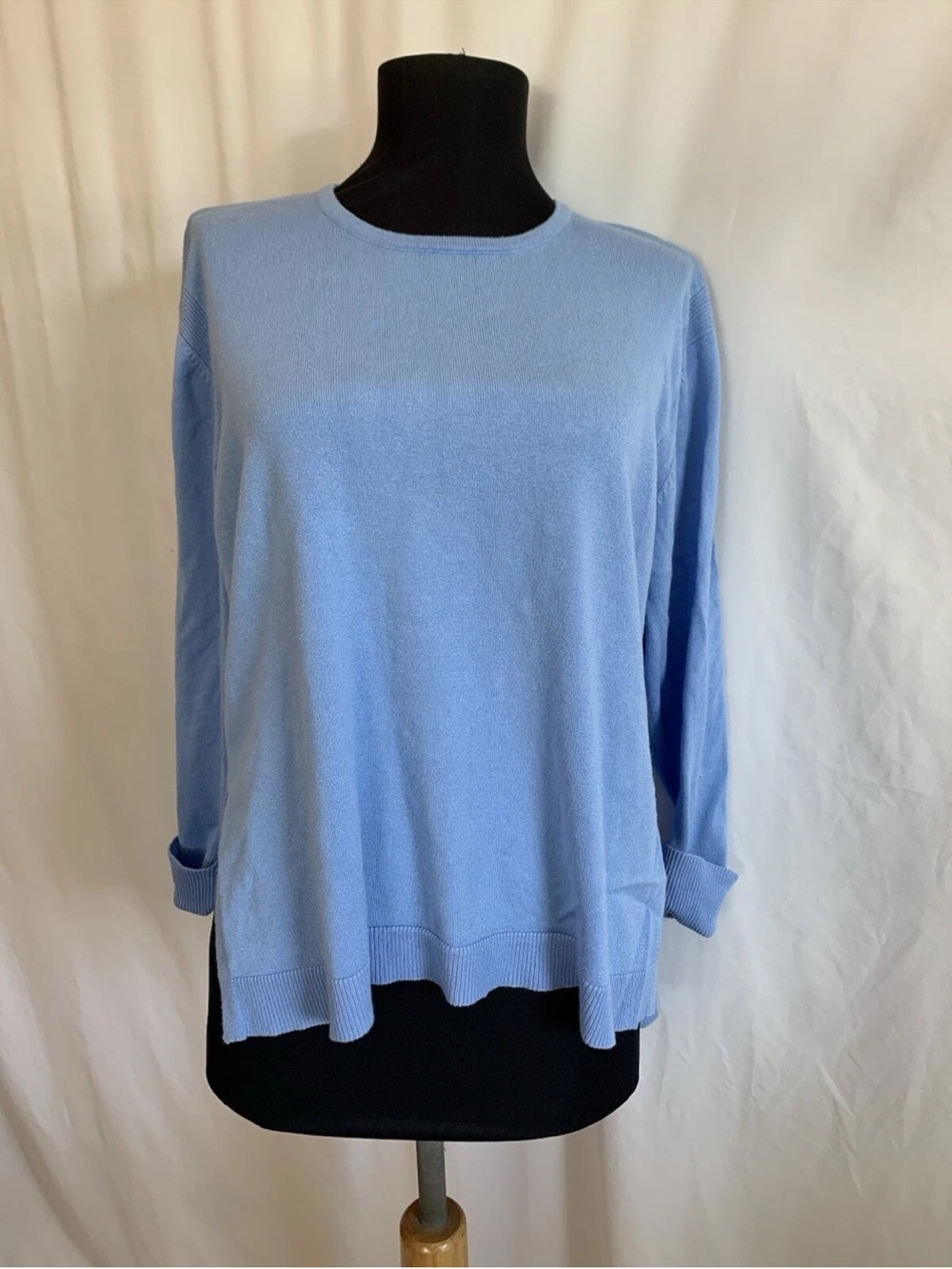 Gretchen Scott Long Sleeve Blue Pullover Top - Size Extra Small